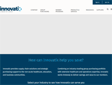 Tablet Screenshot of innovatix.com